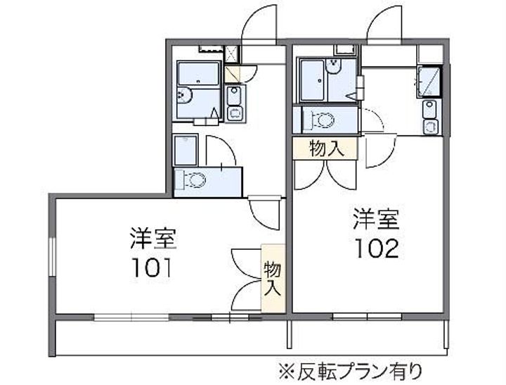 レオパレスリバティ・タカの間取り