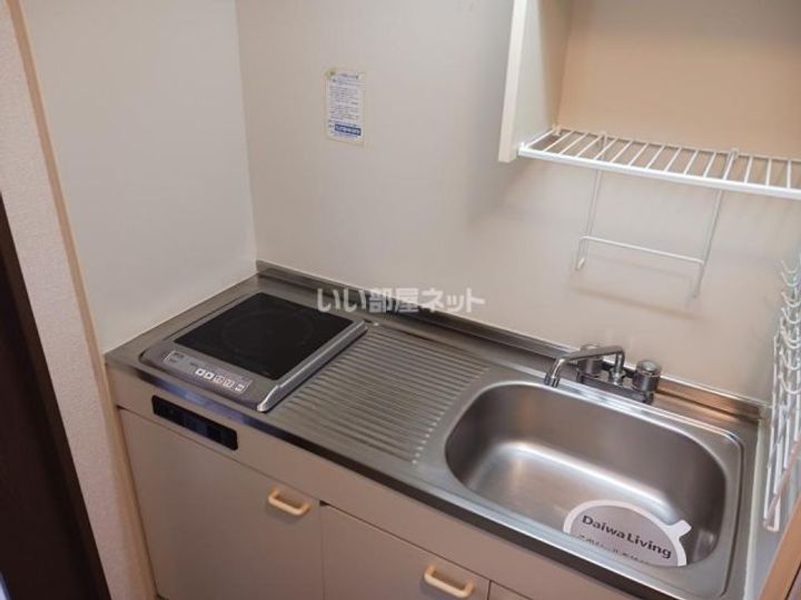 滋賀県彦根市竹ケ鼻町(マンション)の賃貸物件のキッチン