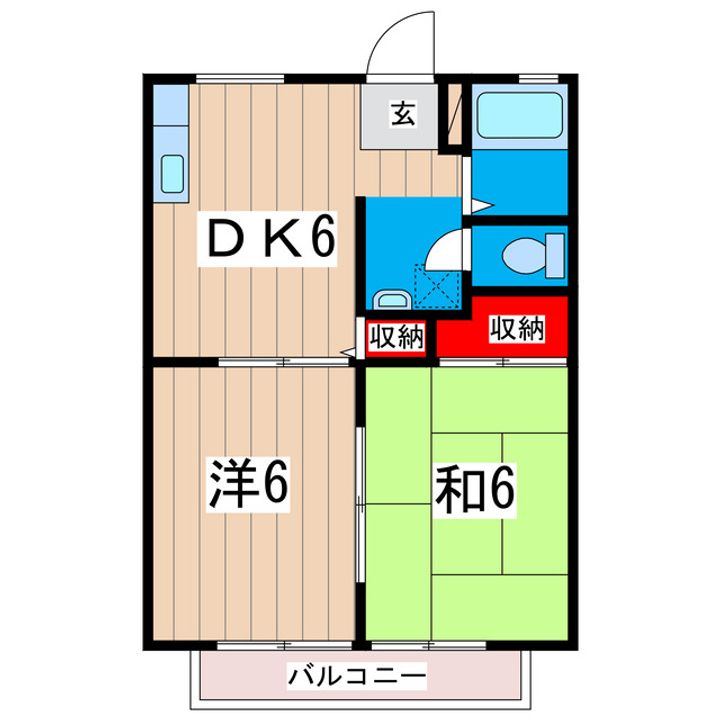 平成ハイツの間取り