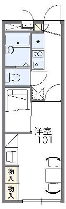 レオパレスオリーブの間取り