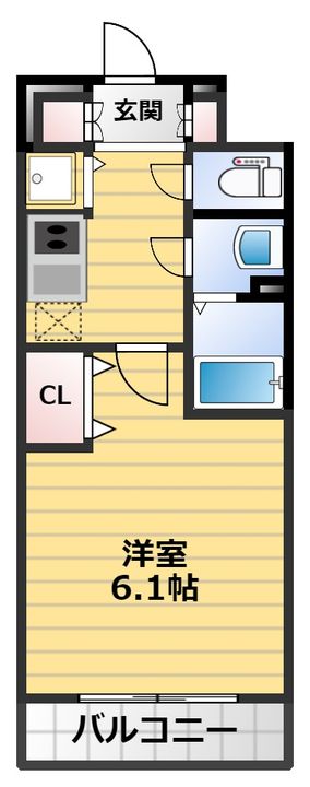 アドバンス大阪城北ルミウスの間取り