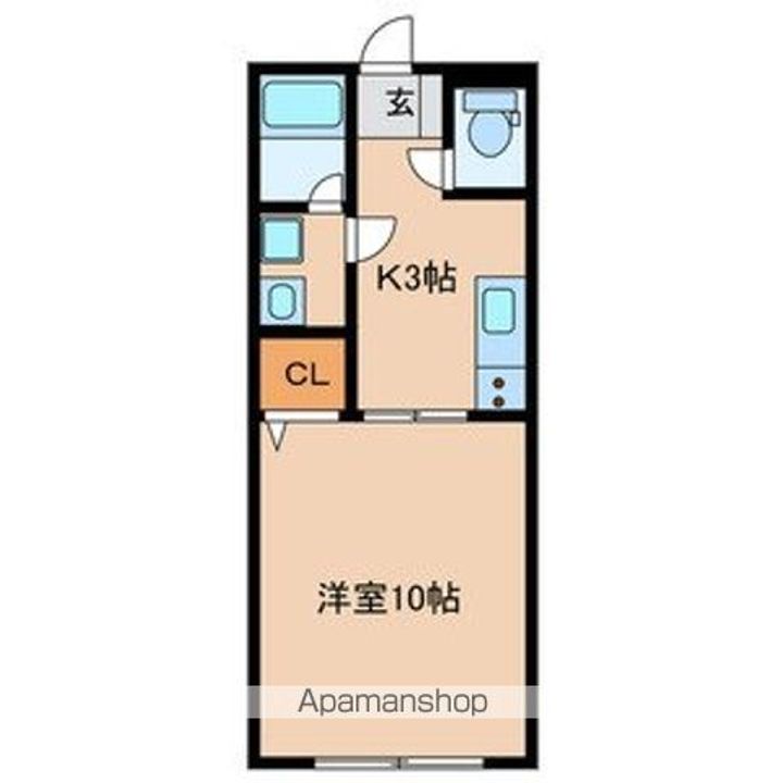 福岡県久留米市津福本町(マンション)の賃貸物件の間取り