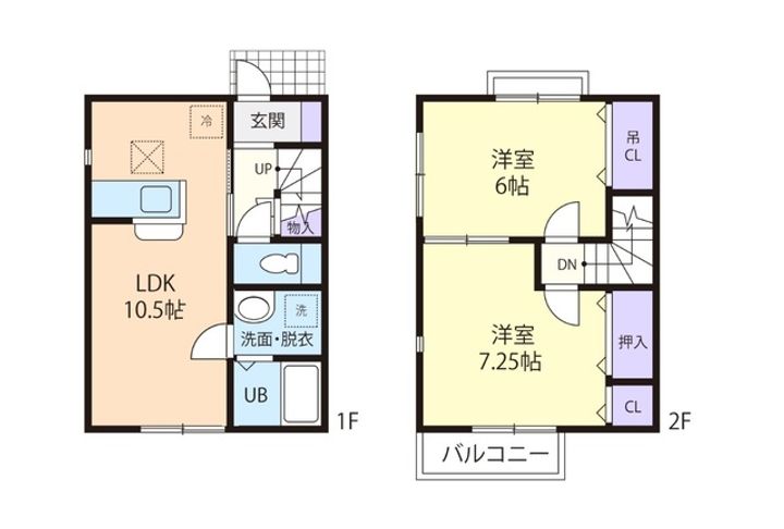 フェルト Bの間取り