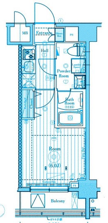 MAXIV阪東橋TWIN WESTの間取り