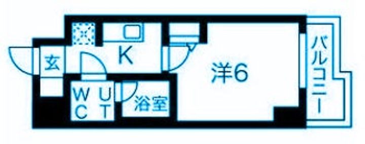 神奈川県川崎市中原区新丸子東1(マンション)の賃貸物件の間取り