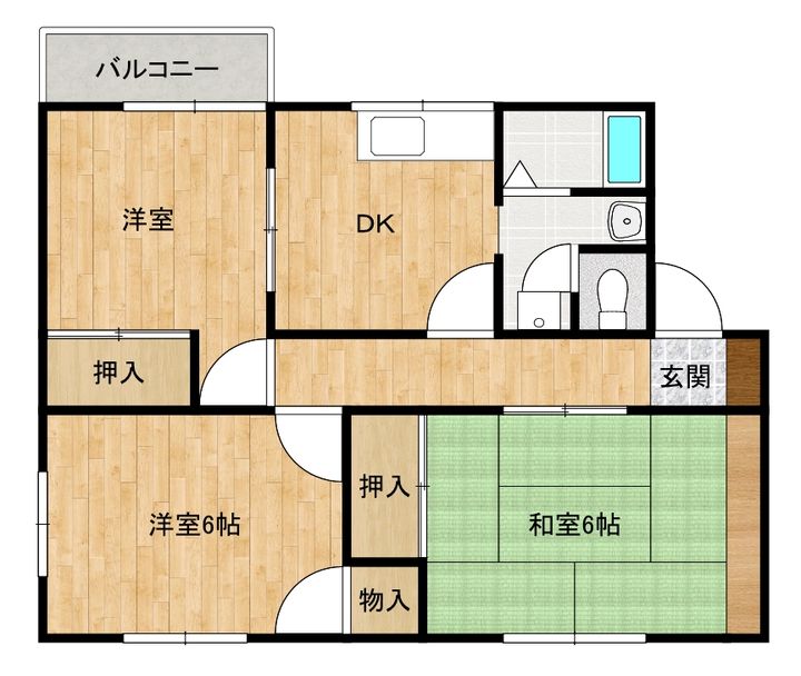メゾンお洒落家族の間取り