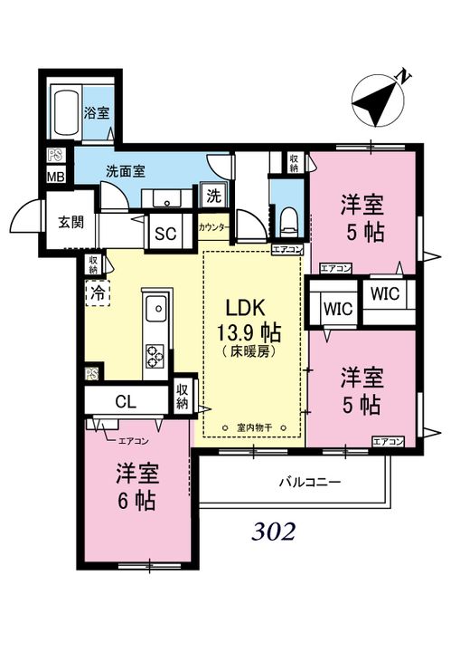 【新築】(仮称)アリヴィオ白井坂の間取り