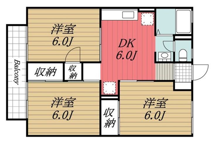 千葉県市原市国分寺台中央7(アパート)の賃貸物件の間取り