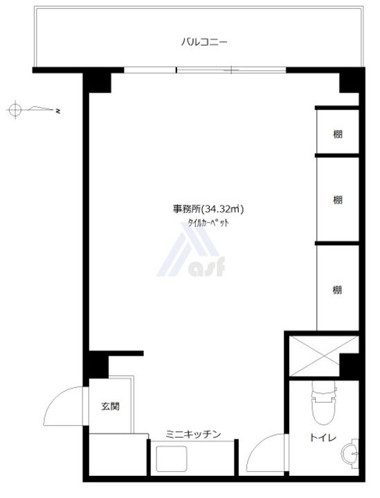 千駄ヶ谷ホリタンの間取り