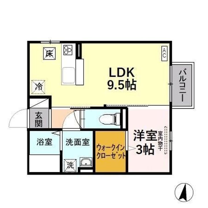 アクシス Aの間取り