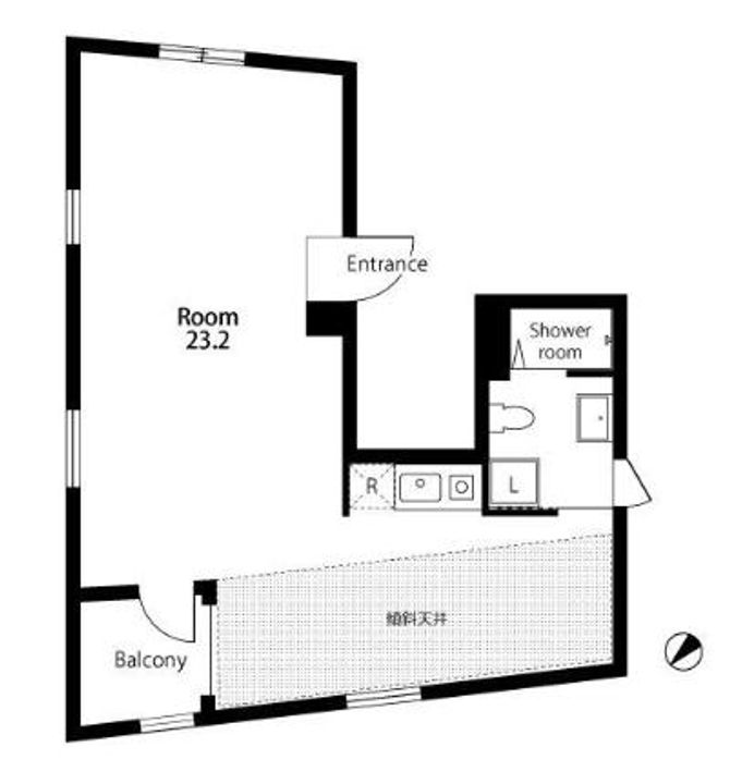 東京都港区麻布十番2(マンション)の賃貸物件の間取り