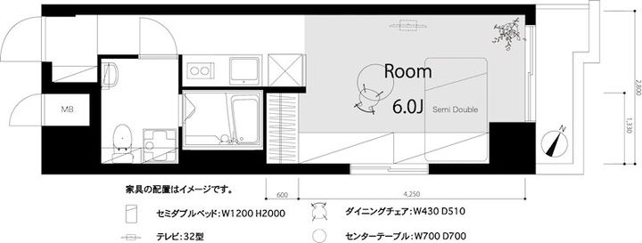 ノバ浅草の間取り