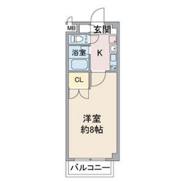 愛知県名古屋市西区城西2の賃貸マンションの間取り