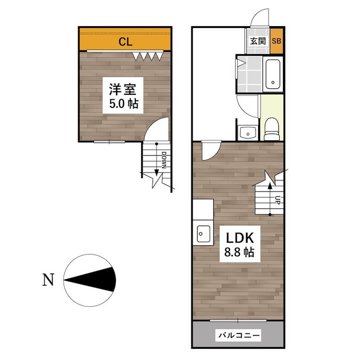 リライズ呉服町の間取り
