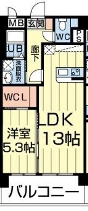 熊本県熊本市南区近見8(マンション)の賃貸物件の間取り