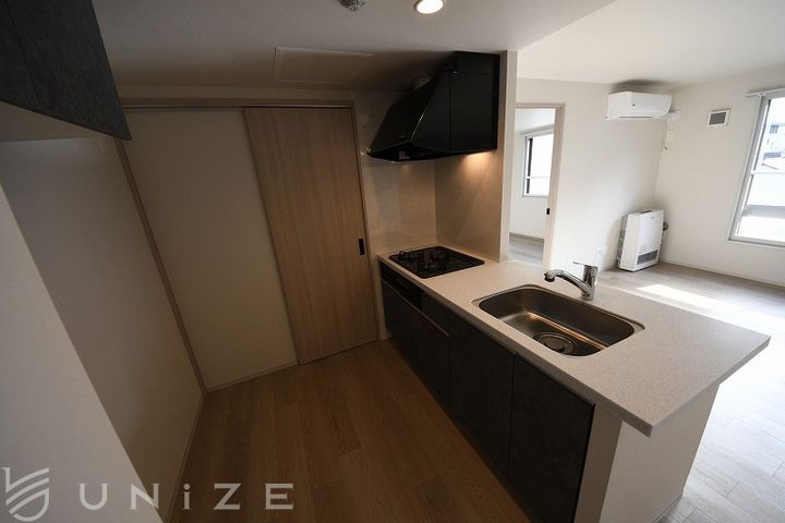 北海道札幌市豊平区中の島二条2(マンション)の賃貸物件のキッチン