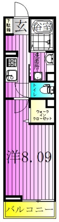 東京都足立区六町2(アパート)の賃貸物件の間取り