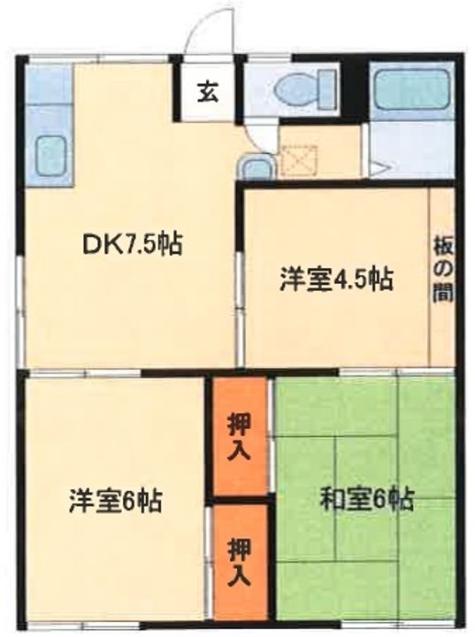 メゾン芳賀の間取り