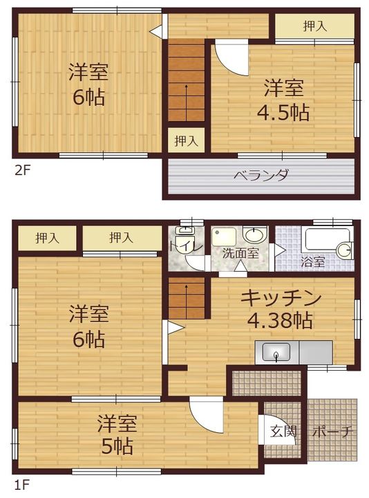 埼玉県ふじみ野市北野2(一戸建)の賃貸物件の間取り