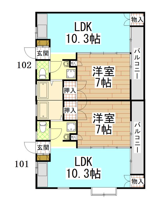 アーバンライフの間取り