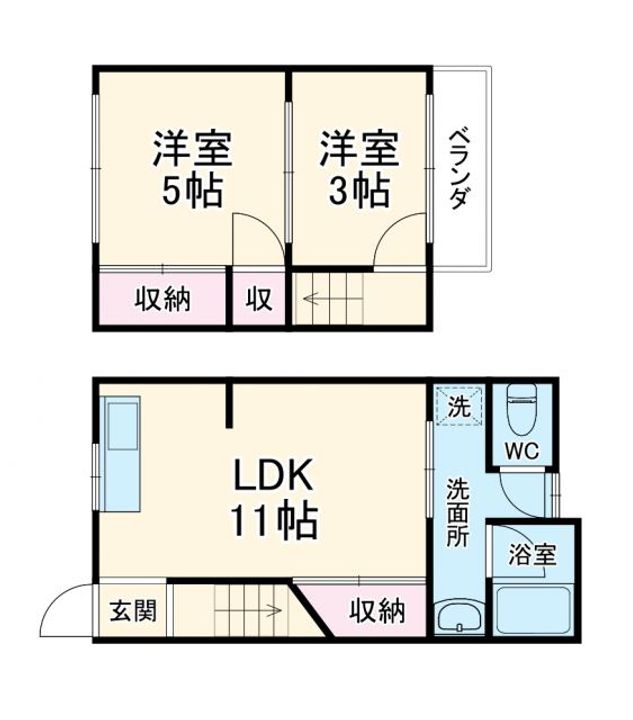 京都府京都市下京区今大黒町(一戸建)の賃貸物件の間取り