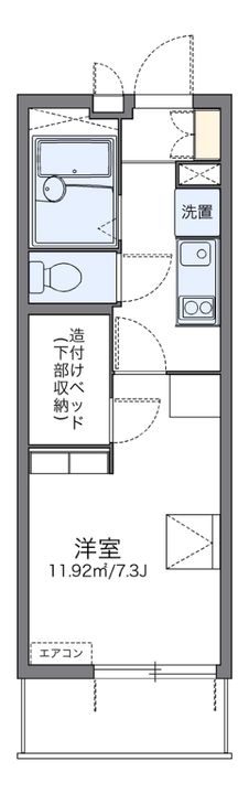 愛知県名古屋市緑区浦里5(マンション)の賃貸物件の間取り
