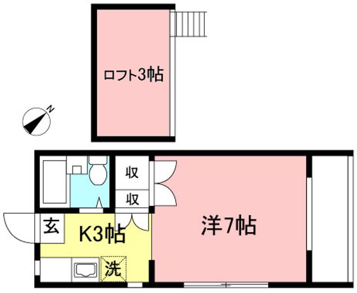 第3チトセハイツの間取り