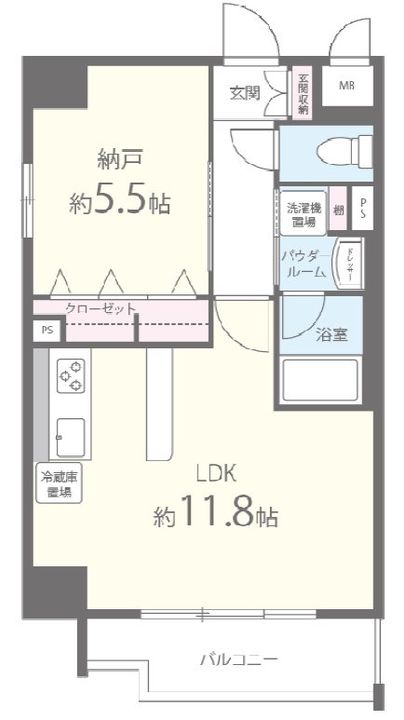 グランデカワノ真田山の間取り