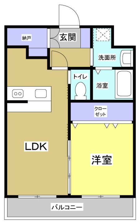 静岡県浜松市中央区上島5(マンション)の賃貸物件の間取り