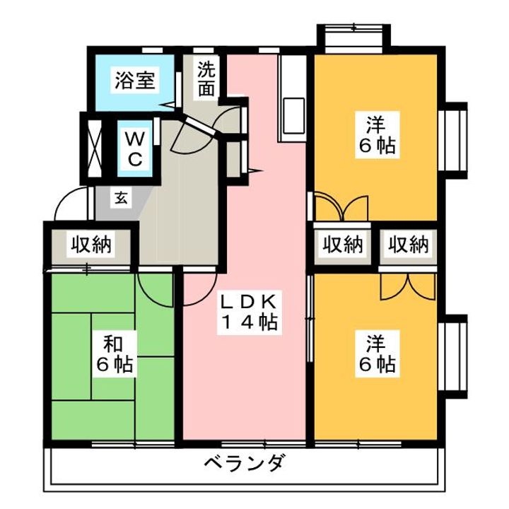 オラシオン御門台の間取り
