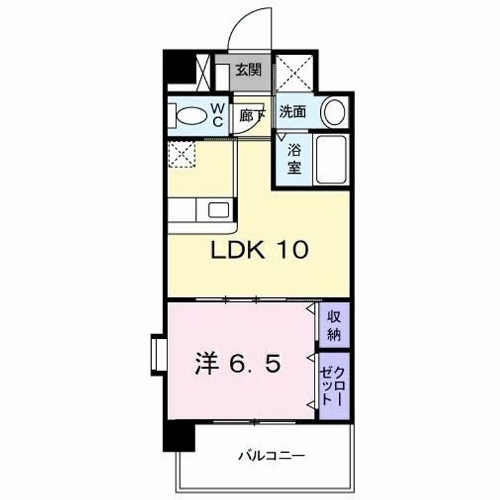 福岡県北九州市小倉北区東篠崎2(マンション)の賃貸物件の間取り