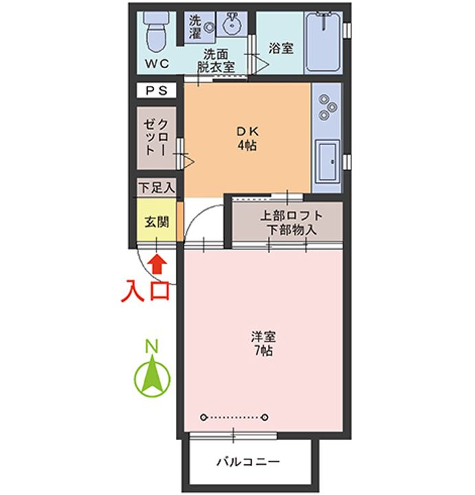 サンテラス松井 D棟の間取り