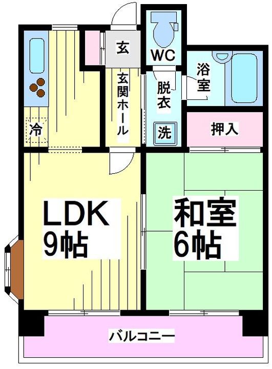 神奈川県川崎市多摩区中野島4(マンション)の賃貸物件の間取り