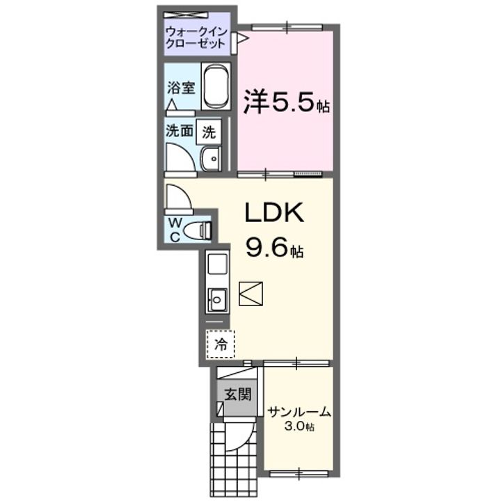 滋賀県彦根市平田町(アパート)の賃貸物件の間取り