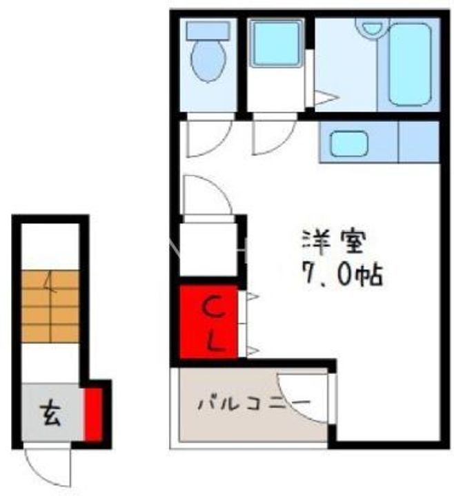 チェリーハイツ東の間取り