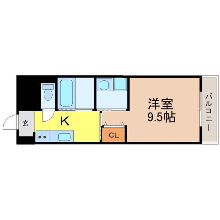 愛知県名古屋市東区古出来1(マンション)の賃貸物件の間取り