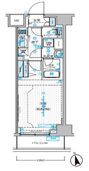 埼玉県川口市西川口1(マンション)の賃貸物件の間取り