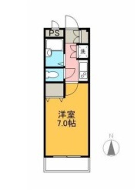 岡山県倉敷市松島(マンション)の賃貸物件の間取り