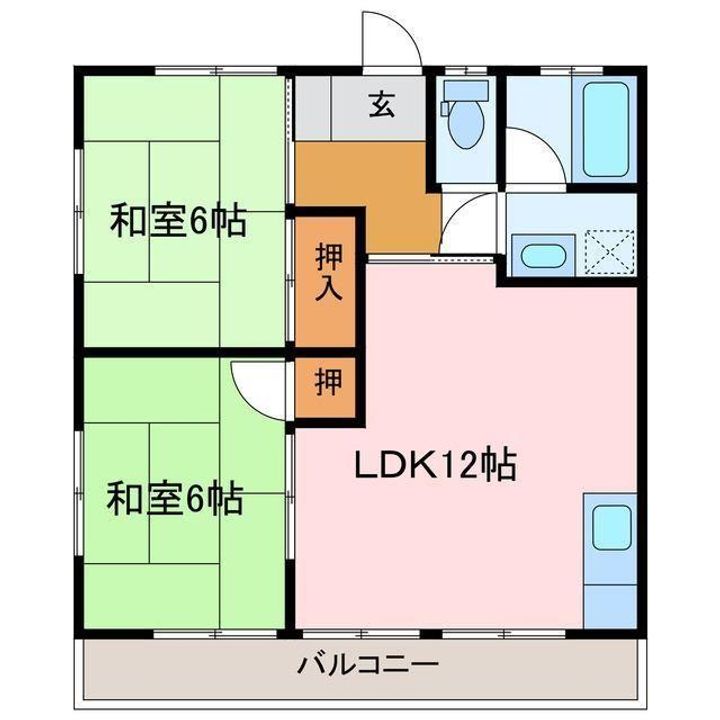 にしごハイツの間取り