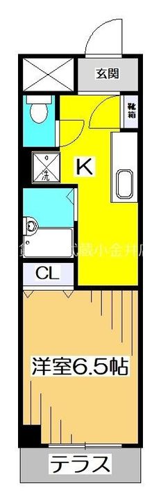 東京都小金井市本町5(マンション)の賃貸物件の間取り