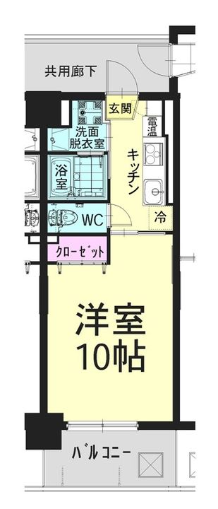 岡山県岡山市北区岡町(マンション)の賃貸物件の間取り