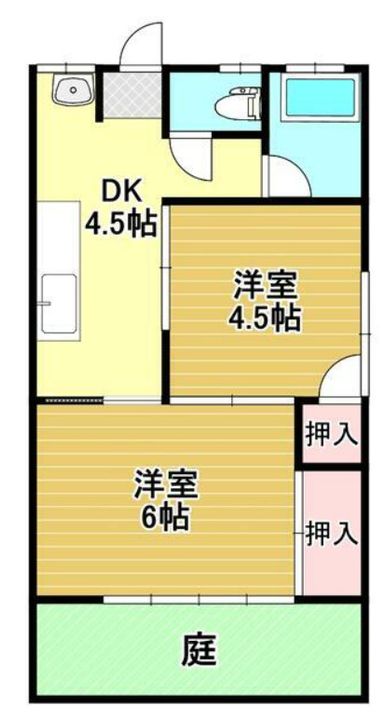 コーポ渕上の間取り