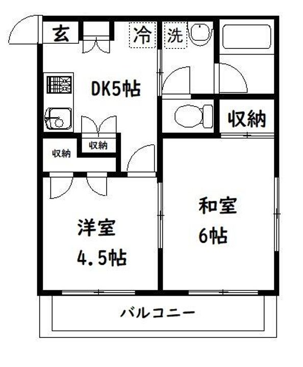 ラサール川口の間取り