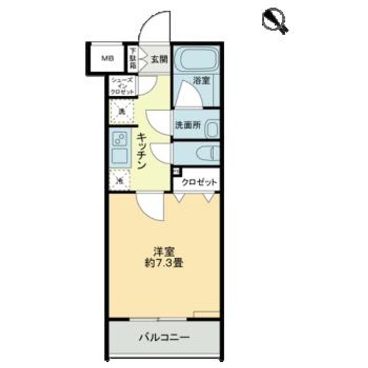 東京都杉並区阿佐谷北1(マンション)の賃貸物件の間取り