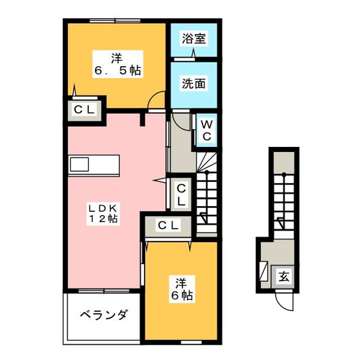 花メゾンCの間取り