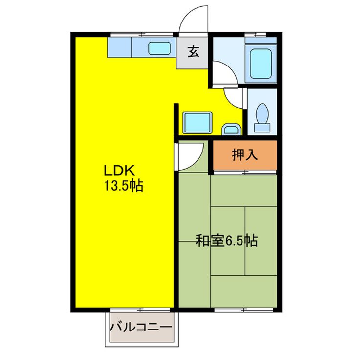 第1メゾンドラポールの間取り