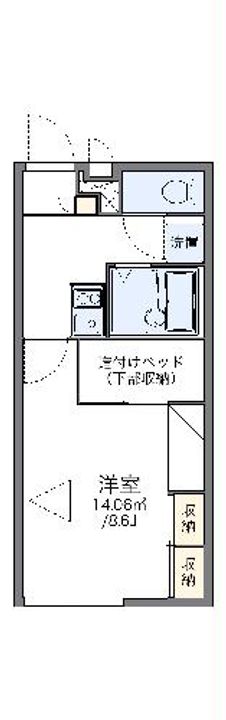 レオパレスアルブルの間取り