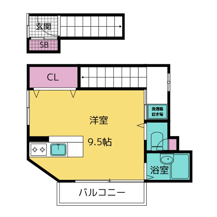 徳江ハイツの間取り