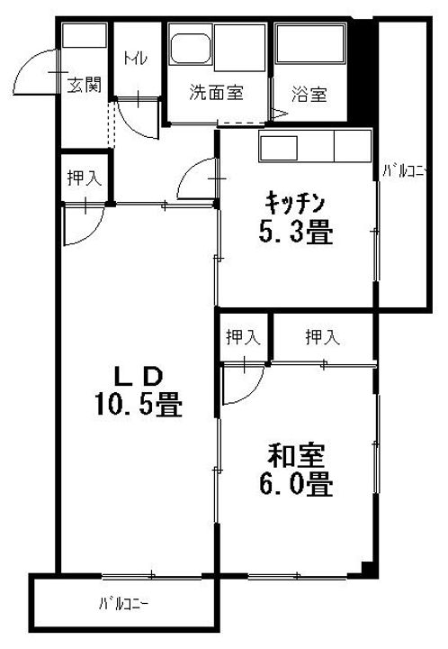 広島県呉市広文化町(アパート)の賃貸物件の間取り