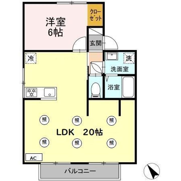 プレジール須田ノ木A棟の間取り